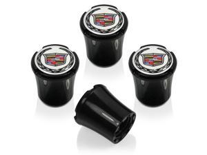 Cadillac Logo 4 Black ABS Tire Stem Valve Caps Cadillac Logo 4 Black ABS Tire Stem Valve Caps