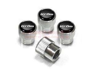 Nissan KROM Logo ABS Chrome Tire Stem Valve Caps Nissan KROM Logo ABS Chrome Tire Stem Valve Caps