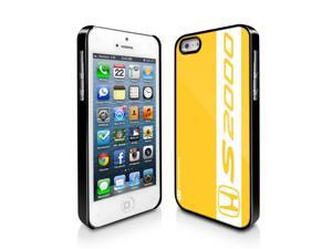Honda S2000 Stripe on Yellow iPhone 5 Black Cell Phone Case Honda S2000 Stripe on Yellow iPhone 5 Black Cell Phone Case