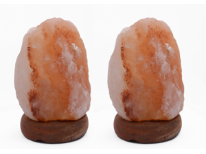 Manhattan Comfort 2-AMC95005 Accentuations by 8 in. Natural & Brown Base Shaped Himalayan Salt Lamp 1.8 in. with Dimmer - Set of 2 Manhattan Comfort 2-AMC95005 Accentuations by 8 in. Natural & Brown Base Shaped Himalayan Salt Lamp 1.8 in. with Dimmer - Set of 2