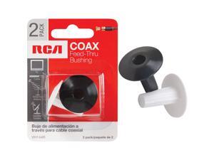 RCA Plastic Feed-Thru Coax Bushing (2-Pack) VH144R Pack of 6 RCA Plastic Feed-Thru Coax Bushing (2-Pack) VH144R Pack of 6
