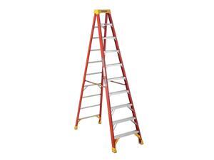 10' Fiberglass 300 lb. Stepladder, Type IA WERNER 6210 10' Fiberglass 300 lb. Stepladder, Type IA WERNER 6210