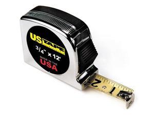 12 ft. Tape Measure, 3/4" Blade, Chrome US TAPE 56907 12 ft. Tape Measure, 3/4" Blade, Chrome US TAPE 56907