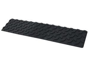 HIGHLAND 1041400 Rubber Grip Mats,Black,4"x18-5/8",PK2 HIGHLAND 1041400 Rubber Grip Mats,Black,4"x18-5/8",PK2