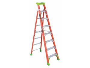 LOUISVILLE FXS1508 Stepladder A FXS1500 B Fiberglass C 300 lb. LC LOUISVILLE FXS1508 Stepladder A FXS1500 B Fiberglass C 300 lb. LC