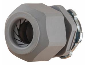 Liquid Tight Cord Connector, 0.17" to 0.45" Cord Dia. Range, 1/2" MNPT, Nylon Liquid Tight Cord Connector, 0.17" to 0.45" Cord Dia. Range, 1/2" MNPT, Nylon