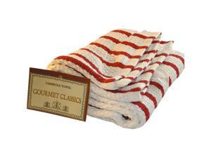 Gourmet Classics 20 In. x 30 In. Red Stripe Kitchen Towel 02603RD Gourmet Classics 20 In. x 30 In. Red Stripe Kitchen Towel 02603RD