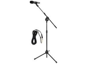 Microphone and Tripod Stand With Extending Boom & Mic Cable Package Microphone and Tripod Stand With Extending Boom & Mic Cable Package