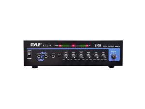 New Pyle Pt210 120W Professional Mini Table Top Amp With 70V Output 120 Watt New Pyle Pt210 120W Professional Mini Table Top Amp With 70V Output 120 Watt