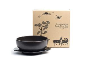 Eutuxia Dolsot Ttukbaegi Stone Bowl with Trivet Tray, Large, Hot Pot for Cooking Soup Stew Jjigae Bibimbap & Any Food, Keep Your Food Hot Until Last Bite, Perfect for Home & Restaurant, Made in Korea Eutuxia Dolsot Ttukbaegi Stone Bowl with Trivet Tray, Large, Hot Pot for Cooking Soup Stew Jjigae Bibimbap & Any Food, Keep Your Food Hot Until Last Bite, Perfect for Home & Restaurant, Made in Korea