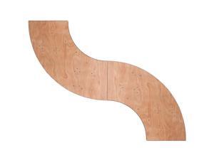 5.5 ft. x 2 ft. Serpentine Wood Folding Banquet Table 5.5 ft. x 2 ft. Serpentine Wood Folding Banquet Table