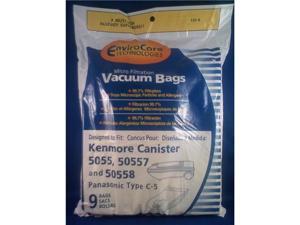 Envirocare Kenmore canister type C 5055,50557 and 50558 bags 9pk Envirocare Kenmore canister type C 5055,50557 and 50558 bags 9pk