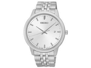 Seiko Men's SUR091 Analog Japanese Quartz Silver Tone Dial Stainless Steel Watch Seiko Men's SUR091 Analog Japanese Quartz Silver Tone Dial Stainless Steel Watch
