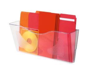 Deflect-o 73601RT Three Pack Stackable Letter Wall Pocket 14" Height x 13" Width x 4" Depth - 3 Pocket(s) - 3 Compartment(s) - Clear, 1Each Deflect-o 73601RT Three Pack Stackable Letter Wall Pocket 14" Height x 13" Width x 4" Depth - 3 Pocket(s) - 3 Compartment(s) - Clear, 1Each