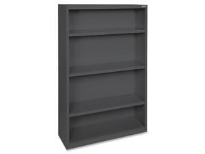 Steel Bookcase 4-Shelf 34-1/2"x12-5/8"x60" Black Steel Bookcase 4-Shelf 34-1/2"x12-5/8"x60" Black