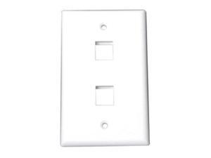 StarTech PLATE2WH Accessory Dual Outlet RJ45 Universal Wall Plate White Retail StarTech PLATE2WH Accessory Dual Outlet RJ45 Universal Wall Plate White Retail