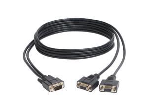 Tripp Lite P516 006 HR High Resolution VGA Monitor Y Splitter Cable (HD15 M to 2x HD15 F), 6 ft VGA for PC, Monitor Splitter Cable 6 ft 1 x HD 15 Male VGA 2 x HD 15 Female VGA Shielding Tripp Lite P516 006 HR High Resolution VGA Monitor Y Splitter Cable (HD15 M to 2x HD15 F), 6 ft VGA for PC, Monitor Splitter Cable 6 ft 1 x HD 15 Male VGA 2 x HD 15 Female VGA Shielding