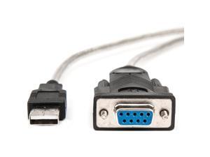 Rocstor 5ft 1 Port USB to Null Modem RS232 DB9 Serial DCE Adapter Cable with FTDI Rocstor 5ft 1 Port USB to Null Modem RS232 DB9 Serial DCE Adapter Cable with FTDI