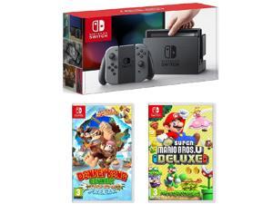 Nintendo Switch Gray System 32GB, Donkey Kong & Super Mario Bros. U Deluxe Nintendo Switch Gray System 32GB, Donkey Kong & Super Mario Bros. U Deluxe