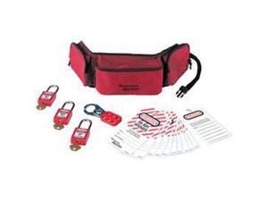 PORTABLE LOCKOUT POUCH WITH THREE 410RED KEYED ALIKE PADLOCKS 1 EA PORTABLE LOCKOUT POUCH WITH THREE 410RED KEYED ALIKE PADLOCKS 1 EA