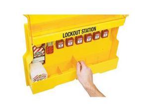 LOCKOUT STATION. ELECTRICAL LOCKOUT DEVICES WITH 410RED XENOY PADLOCKS 1 EA LOCKOUT STATION. ELECTRICAL LOCKOUT DEVICES WITH 410RED XENOY PADLOCKS 1 EA