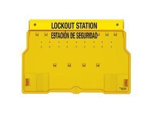SPANISH ENGLISH 10 PADLOCK STATION WITH COVER. UNFILLED. 1 EA SPANISH ENGLISH 10 PADLOCK STATION WITH COVER. UNFILLED. 1 EA