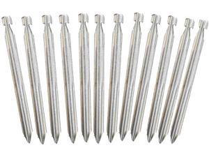 Silver Metal Heavy Duty Tent Stakes (12") - 12 PACK Silver Metal Heavy Duty Tent Stakes (12") - 12 PACK