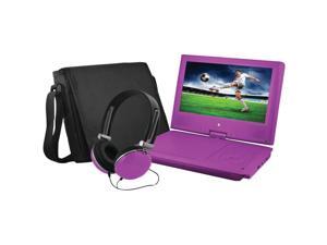 Ematic EPD909 Portable DVD Player - 9" Display - 640 x 234 - Purple - DVD-R, CD-R - JPEG - DVD Video, Video CD, MPEG-4 - CD-DA, MP3 - 1 x Headphone Port(s) - Lithium Polymer - 2 Hour Ematic EPD909 Portable DVD Player - 9" Display - 640 x 234 - Purple - DVD-R, CD-R - JPEG - DVD Video, Video CD, MPEG-4 - CD-DA, MP3 - 1 x Headphone Port(s) - Lithium Polymer - 2 Hour