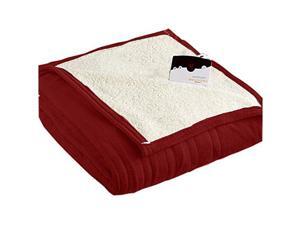 Biddeford 2060-9052140-300 MicroPlush Sherpa Electric Heated Blanket Twin Brick Biddeford 2060-9052140-300 MicroPlush Sherpa Electric Heated Blanket Twin Brick