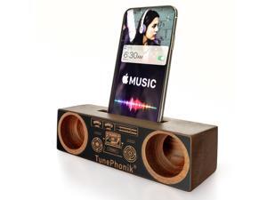 TunePhonik Sapele Wood Smartphone Display Stand w/ Stereo Amplifier TunePhonik Sapele Wood Smartphone Display Stand w/ Stereo Amplifier