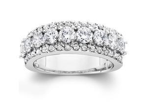 1 1/2ct Diamond Anniversary Wedding Band 14K White Gold Ring Band New 1 1/2ct Diamond Anniversary Wedding Band 14K White Gold Ring Band New