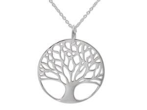 Sterling Silver Tree of Life Pendant with Chain Sterling Silver Tree of Life Pendant with Chain