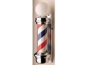 William Marvy Company Barber Pole Mid-Size 35" x 6" Revolving Two Light No. 55TL William Marvy Company Barber Pole Mid-Size 35" x 6" Revolving Two Light No. 55TL