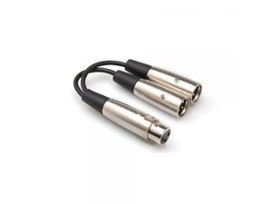 Hosa YXM-121 XLR Female to Dual XLR Male Y-Cable Hosa YXM-121 XLR Female to Dual XLR Male Y-Cable