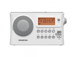 Sangean PR-D14 AM/FM-RDS Portable Receiver with USB-White Sangean PR-D14 AM/FM-RDS Portable Receiver with USB-White