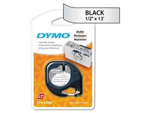 dymoamp;reg; letratag metallic label tape cassette, 1/2in x13ft, silver sold as 1 each adds visual impact and easy communication. dymoamp;reg; letratag metallic label tape cassette, 1/2in x13ft, silver sold as 1 each adds visual impact and easy communication.