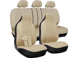 oxgord car seat cover poly cloth solid beige with front low bucket and 5050 or 6040 rear split bench universal fit for cars, truck, suv, van 10 pc complete set oxgord car seat cover poly cloth solid beige with front low bucket and 5050 or 6040 rear split bench universal fit for cars, truck, suv, van 10 pc complete set
