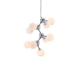 woybr 56066 pomegranate ceiling lamp white & chrome metal woybr 56066 pomegranate ceiling lamp white & chrome metal