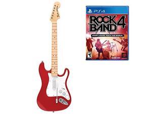 mad catz rock band 4 wireless fender stratocaster guitar controller and software bundle for playstation 4 red mad catz rock band 4 wireless fender stratocaster guitar controller and software bundle for playstation 4 red