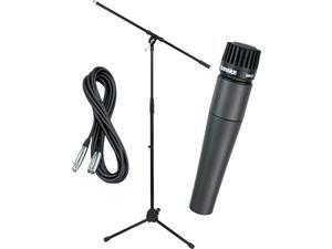 shure sm57 mic with cable & stand shure sm57 mic with cable & stand