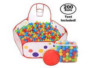 pop up kids ball pit, bundle combo with 200 colored plastic balls bpa free playing tent with basketball hoop ideal for fun, education and therapy for toddlers, babies, kids indoor/outdoor play pop up kids ball pit, bundle combo with 200 colored plastic balls bpa free playing tent with basketball hoop ideal for fun, education and therapy for toddlers, babies, kids indoor/outdoor play