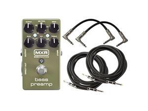 mxr m81 bass preamp pedal bundle with xlr direct out, 3 band eq and level controls w/ 4 cables mxr m81 bass preamp pedal bundle with xlr direct out, 3 band eq and level controls w/ 4 cables