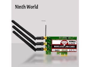 802.11 B/g/n 450Mbps Wireless WiFi PCI-Express Adapter Desktop Card For Intel 5300 Compatible Slot PCI-E X1/X4/X8/X16 802.11 B/g/n 450Mbps Wireless WiFi PCI-Express Adapter Desktop Card For Intel 5300 Compatible Slot PCI-E X1/X4/X8/X16