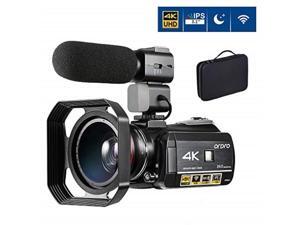 4k video camera camcorder ordro 4k ultra hd digital wifi video camcorder 1080p 60fps recorder ir night vision 3.1" ips touch screen with microphone, wide angle lens and 2 batteries 4k video camera camcorder ordro 4k ultra hd digital wifi video camcorder 1080p 60fps recorder ir night vision 3.1" ips touch screen with microphone, wide angle lens and 2 batteries