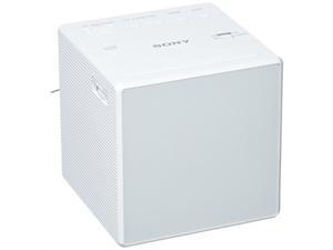 sony alarm clock radio, white sony alarm clock radio, white
