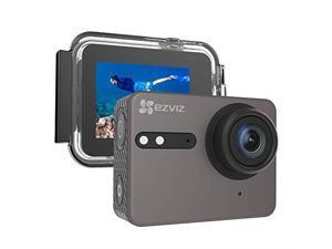 ezviz s6 4k wifi action camera voice control waterproof 131ft housing included with eis gyro & gsensor touch screen mounting accessory kit ezviz s6 4k wifi action camera voice control waterproof 131ft housing included with eis gyro & gsensor touch screen mounting accessory kit