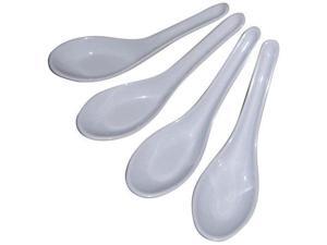 japanbargain 3421x4, set of 4 asian japanese chinese wonton soba rice pho ramen noodle soup spoons, white japanbargain 3421x4, set of 4 asian japanese chinese wonton soba rice pho ramen noodle soup spoons, white