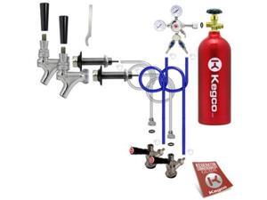 kegco bf 2sck5t conversion kit, 2 faucet with tank, standard kegco bf 2sck5t conversion kit, 2 faucet with tank, standard
