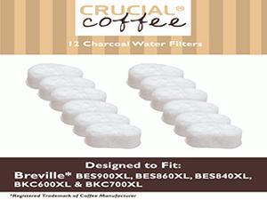 12 Breville Single Cup Coffee Brewer Charcoal Filters, Part # BWF100, Designed & Engineered by Crucial Coffee 12 Breville Single Cup Coffee Brewer Charcoal Filters, Part # BWF100, Designed & Engineered by Crucial Coffee