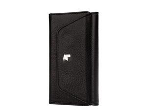 Jisoncase Black Genuine Leather iPhone 5/5S Trifold Wallet Case JS-I5S-02C10 Jisoncase Black Genuine Leather iPhone 5/5S Trifold Wallet Case JS-I5S-02C10